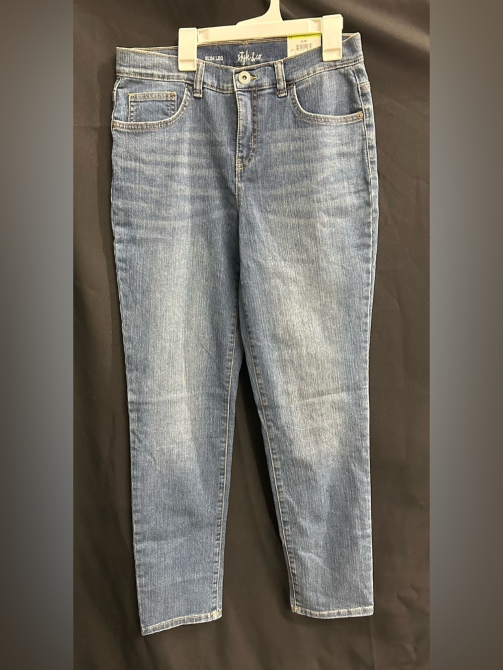 Style & Co MidRise Slim Leg Light Blue Women’s Jeans (0072)